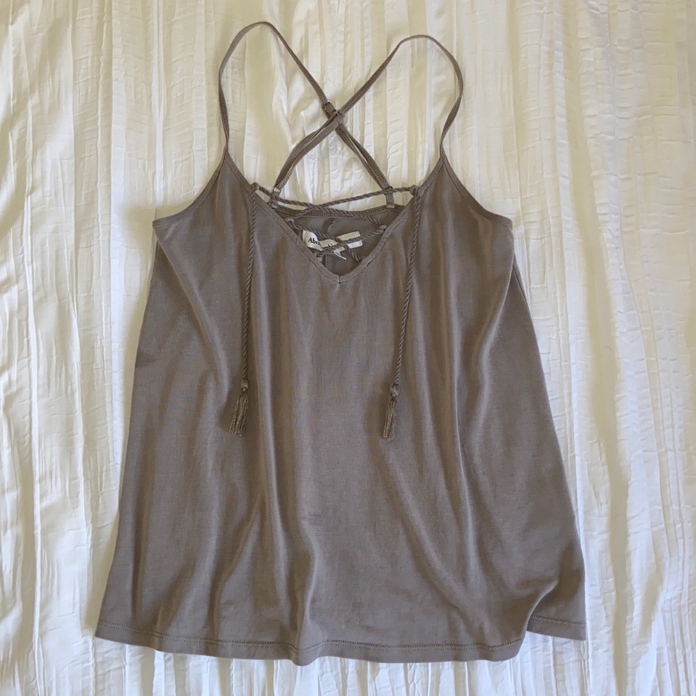Lace up tank top